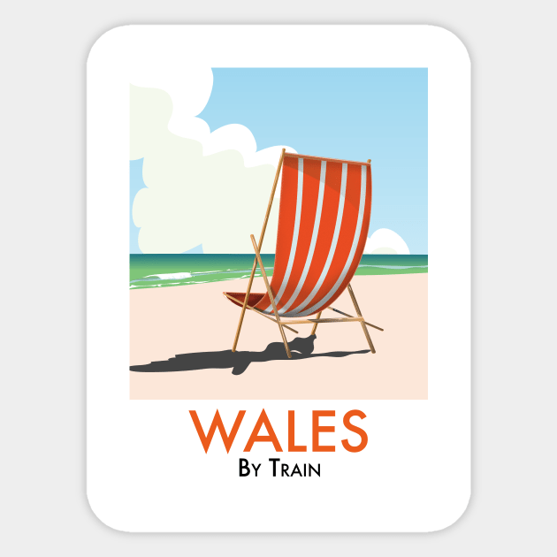 Wales By Train Sticker by nickemporium1